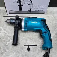 دریل 13 طرح ماکیتا چکشی نیم تنه فلزی نو آماده بکار
