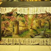 تابلو فرش باغ گیلاس آبشار|تابلو فرش|تهران, علم و صنعت|دیوار