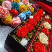 باکس پول.باکس گل.گل شیشه ای.رزجاودان. باکس عروسکی|گل مصنوعی|رشت, اسماعیل آباد|دیوار