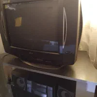 تلویزیون .ضبط.میز چوبی و شیشه ایی|تلویزیون و پروژکتور|گنبد کاووس, |دیوار