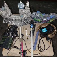 اکواریوم با تمام وسایل بخاری پنپ هوا و