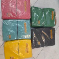 دستمال کوکتل رنگی و سفید