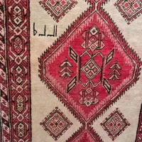 فرش و کناره دستبافت قدیمی و زیبا توافقی