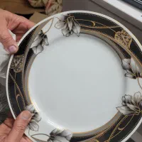 سرویس چینی قدیمی ژاپنی آب طلاکاری شده