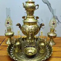 سماور زغالی ۱لیتری ۱۰پارچه