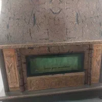 بخاری شومینه و پشتی
