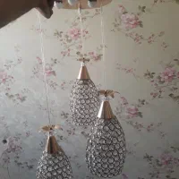 ۲عدد لوستر شیک،سه تایی|لوستر و چراغ آویز|اردبیل, |دیوار