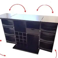 میز بار ، میز چوبی