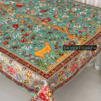 سفره پارچه ای (رومیزی) جنس مخمل ابریشم ضد لک