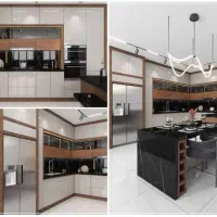 طراحی و اجرا ونصب کابینت و کمد و اجرای چوب ترمو