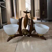 لوستر ۴شاخه|لوستر و چراغ آویز|رشت, دباغیان|دیوار