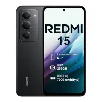 redmi 15 آکبند مشکی حافظه ۲۵۶ رم ۸ پلمپ