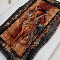 تابلو فرش نخ ابریشم|تابلو فرش|کرمانشاه, |دیوار