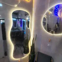 آیینه ، آیینه دفرمه ، آیینه بک لایت ،سالنی|آینه|رشت, جهاد|دیوار