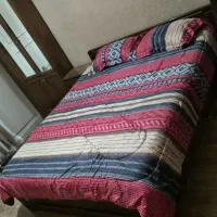 تخت دونفره با تشک طبی+ دراور و آینه