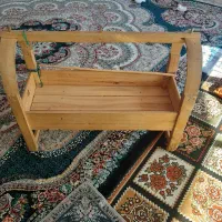 سلام خسته نباشی گهواره چوبی تمیز|تخت و صندلی بچه|نجفآباد, یزدانشهر|دیوار