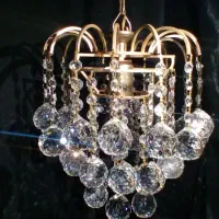 لوستر برنز کریستال گوی