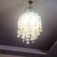 لوستر صدفی پولکی طبیعی فوق العاده شیک و مدرن