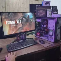 کیس کامپیوتر گیمینگi5رم16گرافیک8+ssd+لوازم جانبی