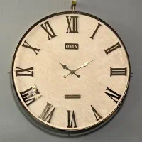 ساعت دیواری مدل ویکتوریا طلایی کرم