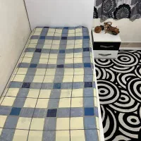 تخت یک نفره ام دی اف کاملا نو به همراه کفی
