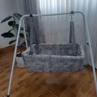 گهواره ننویی پارچه طرحدار