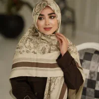روسری زنانه و دخترانه کالکشن عید سیااسکارف و نخی