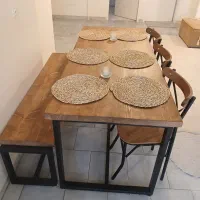 مبلمان ال امریکایی و ناهار خوری در حد نو