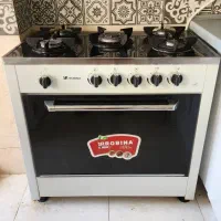 اجاق گاز طرح فر صفحه شیشه ای