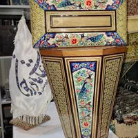سرویس رومیزی خاتم ست سطل و جادستمال و جاکاردوچنگال|صنایع دستی و سایر لوازم تزئینی|اصفهان, مرداویج|دیوار