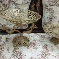 دکوری شیرینی خوری میوه خوری قندان برنجی