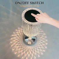 چراغ رومیزی مدل جام کریستالی|چراغ خواب و آباژور|تبریز, |دیوار