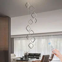 لوستر سقفی بلند مربع ای کد b500057