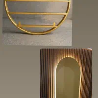آینه بک لایت استند لاک