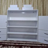 ست کامل کمد و کشو MDF سفید، تمیزجادار و قیمت مناسب