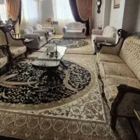 مبل سلطنتی ۹ نفره چوب گردو تمیز و سالم|مبلمان خانگی و میز عسلی|شاهینشهر, فدک|دیوار