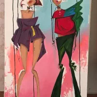 تابلوی مدرن رنگ روغن