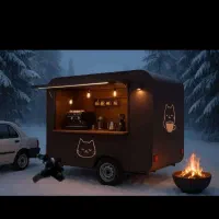 دکه فست فود سیار با تمام امکانات