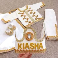 لباس پسرانه ختنه سورون سفید طلایی