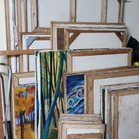 بوم رنگ روغن|تابلو، نقاشی، عکس|آستانه اشرفیه, |دیوار