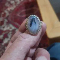 عقیق یمنی مصور چهره طبیعی وزیبا