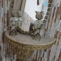 آینه شمعدان برنز
