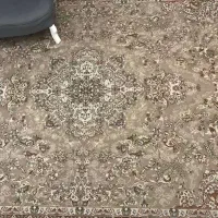 دو عدد فرش گردویی و کرمی