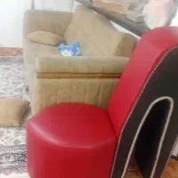 دو عدد مبل قرمز تازه|مبلمان خانگی و میز عسلی|ارومیه, |دیوار