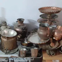 دیگ مسی دست دو و قدیمی|صنایع دستی و سایر لوازم تزئینی|یزد, |دیوار