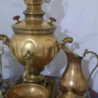 سماور ذغالی عبدی جدید همراه با سرویس