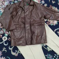 کاپشن چرم شلوار کتان کت مخمل سایز x3