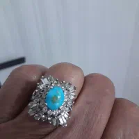 انگشتر الماس و انگشتر فیروزه نبشابور