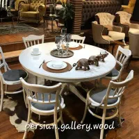 ژاکلین میز نهار خوری کالکشن لهستانی منبتی فلور