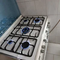 گاز دو فر بسیار تمیز|اجاق گاز و لوازم برقی پخت‌وپز|قزوین, |دیوار